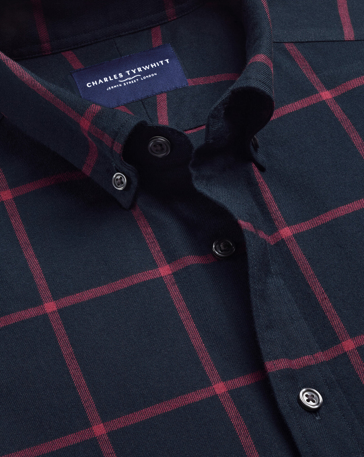 Chemise en flanelle brossée – Carreaux rouge