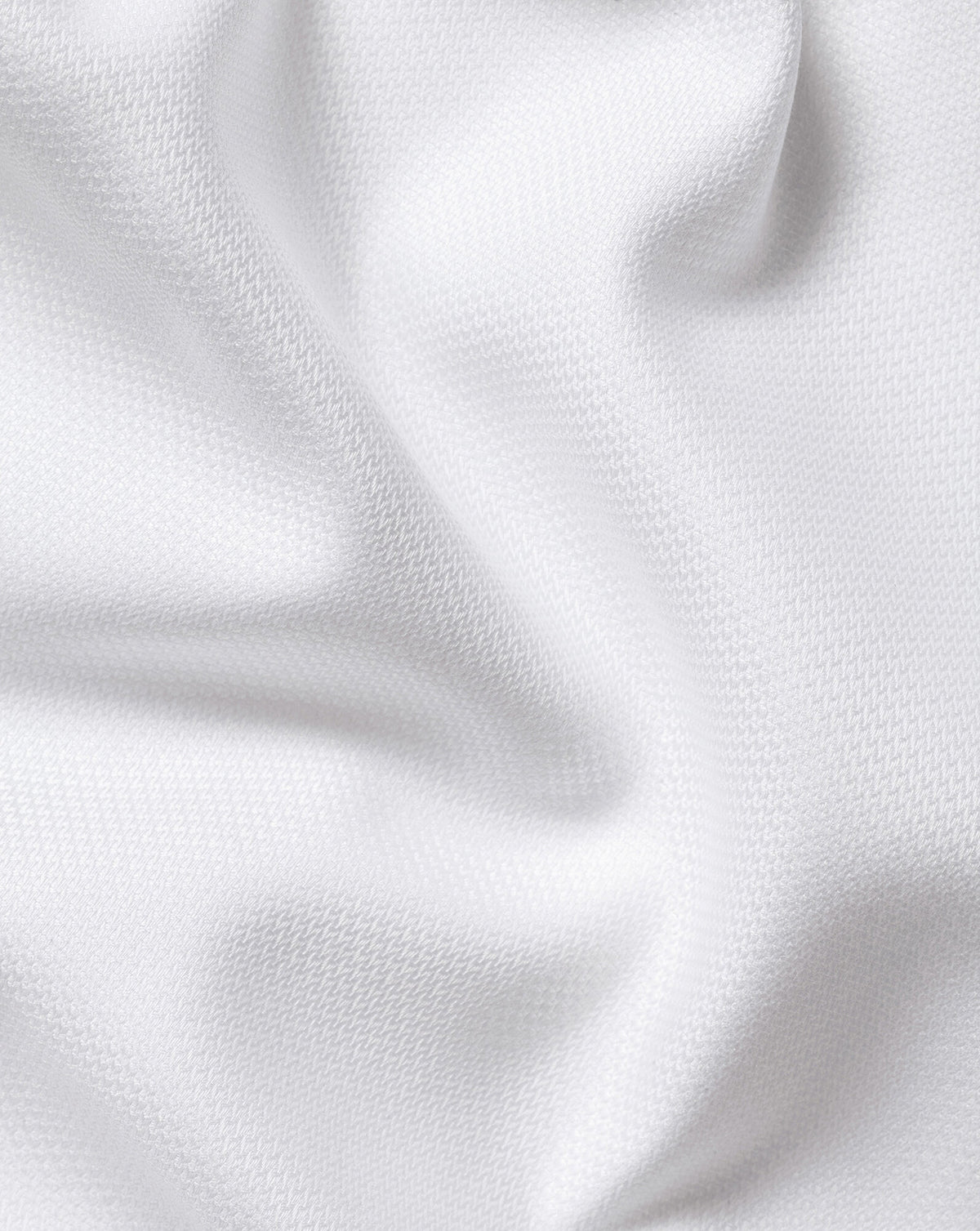 Chemise stretch tissage natté sans repassage – Blanc