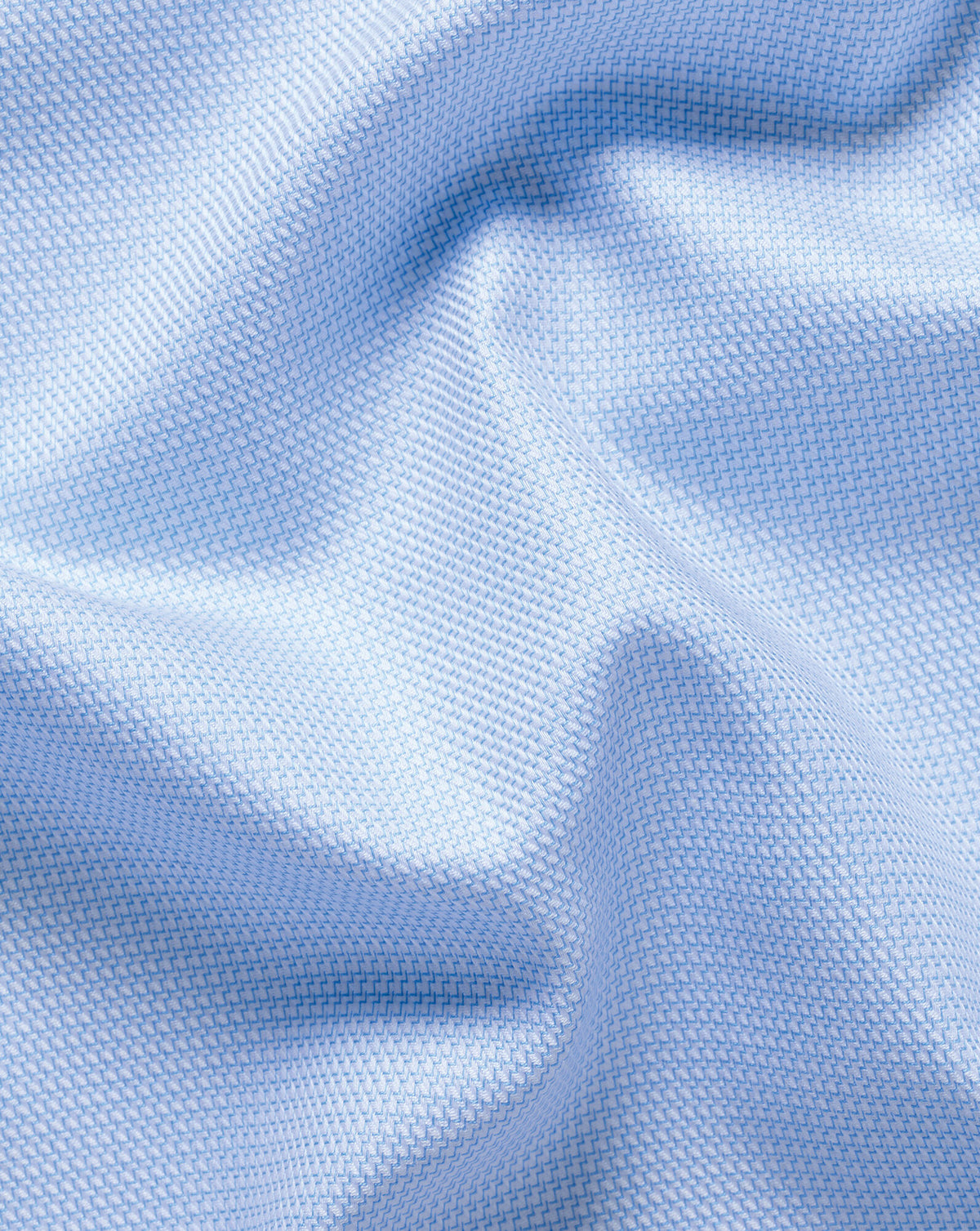 Chemise stretch tissage natté sans repassage – Bleu ciel