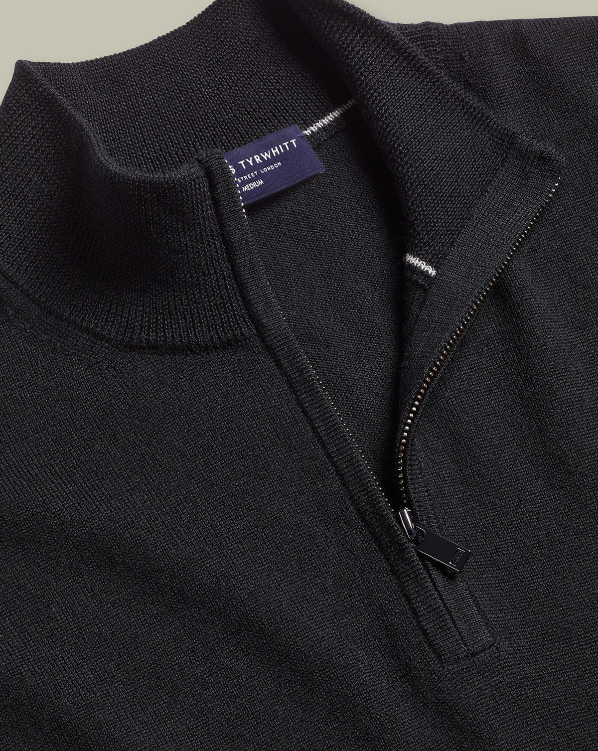 Pull camionneur en mérinos – Noir