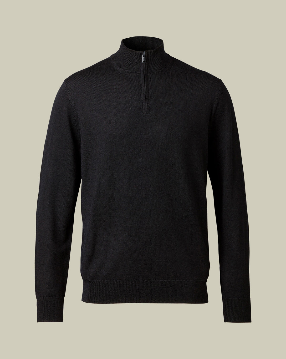 Pull camionneur en mérinos – Noir