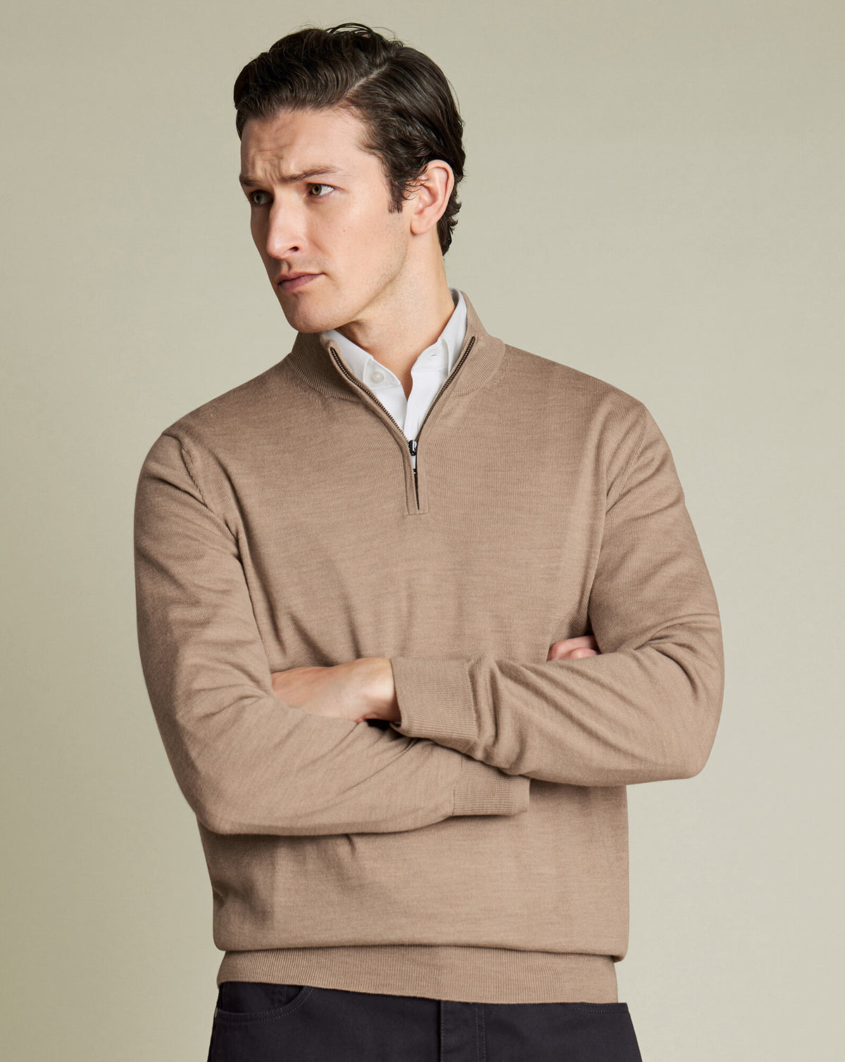 Pull camionneur en mérinos – Avoine