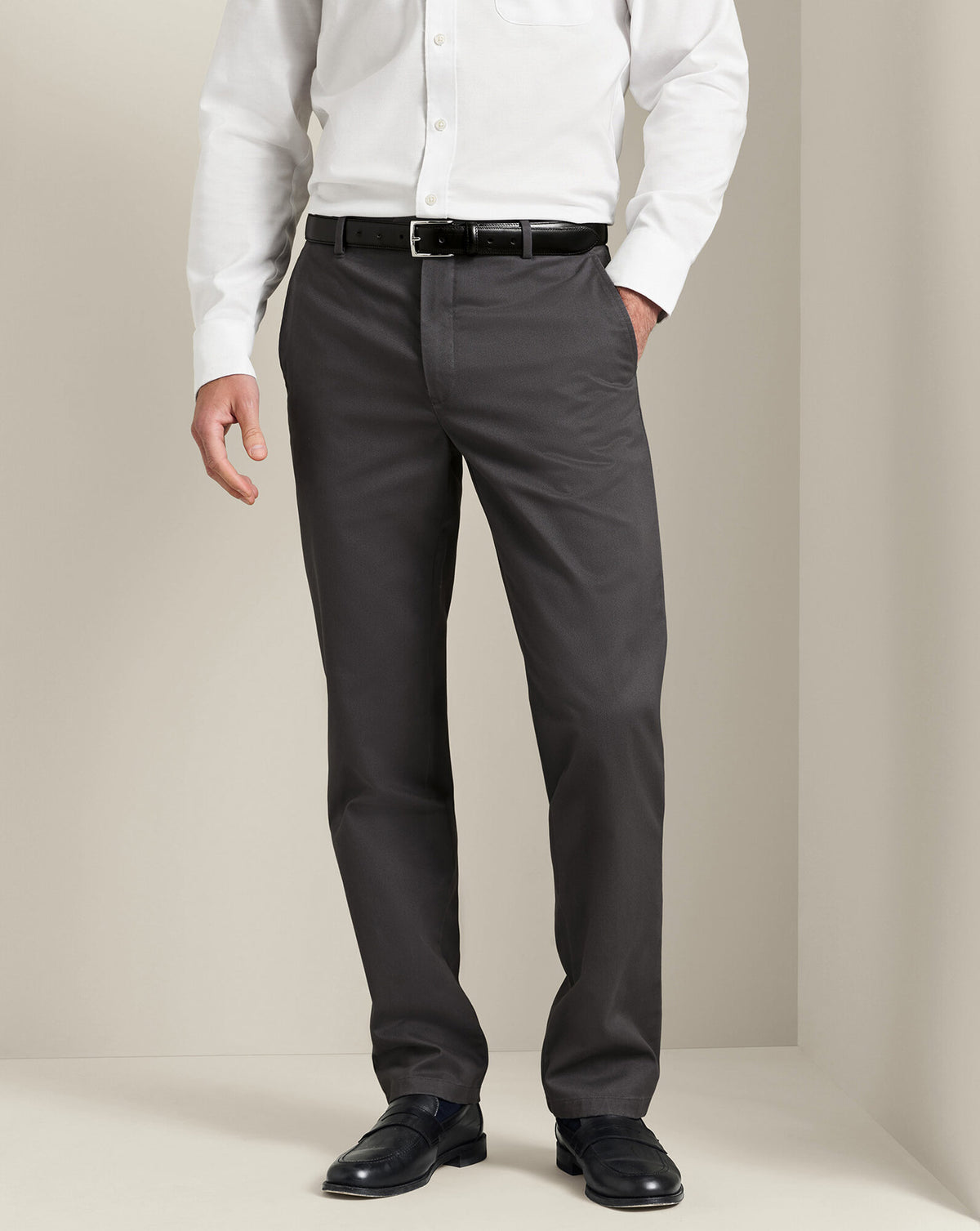 Chino sans repassage – Anthracite