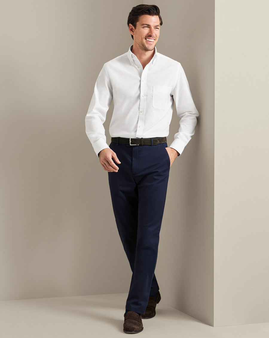 Chino sans repassage – Marine