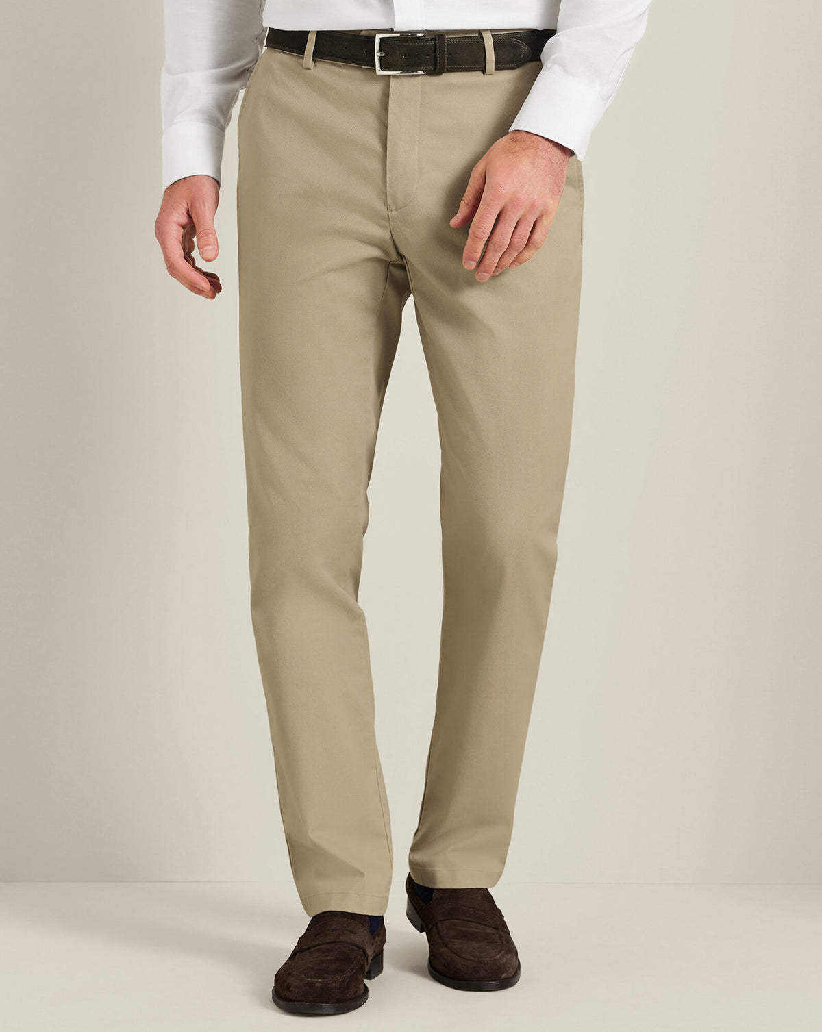 Chino sans repassage – Taupe