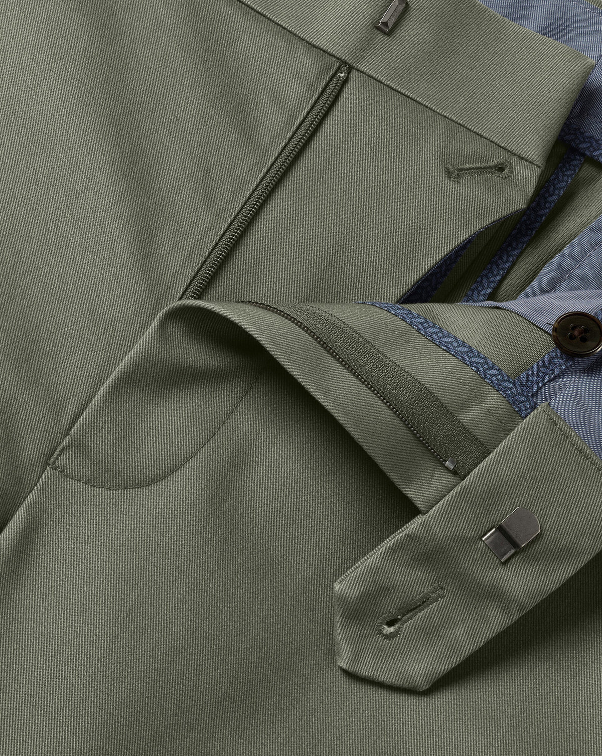 Chino sans repassage – Vert sauge