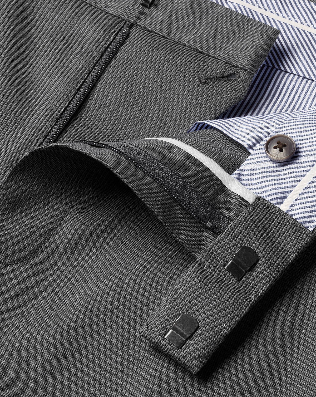 Pantalon habillé texturé – Anthracite