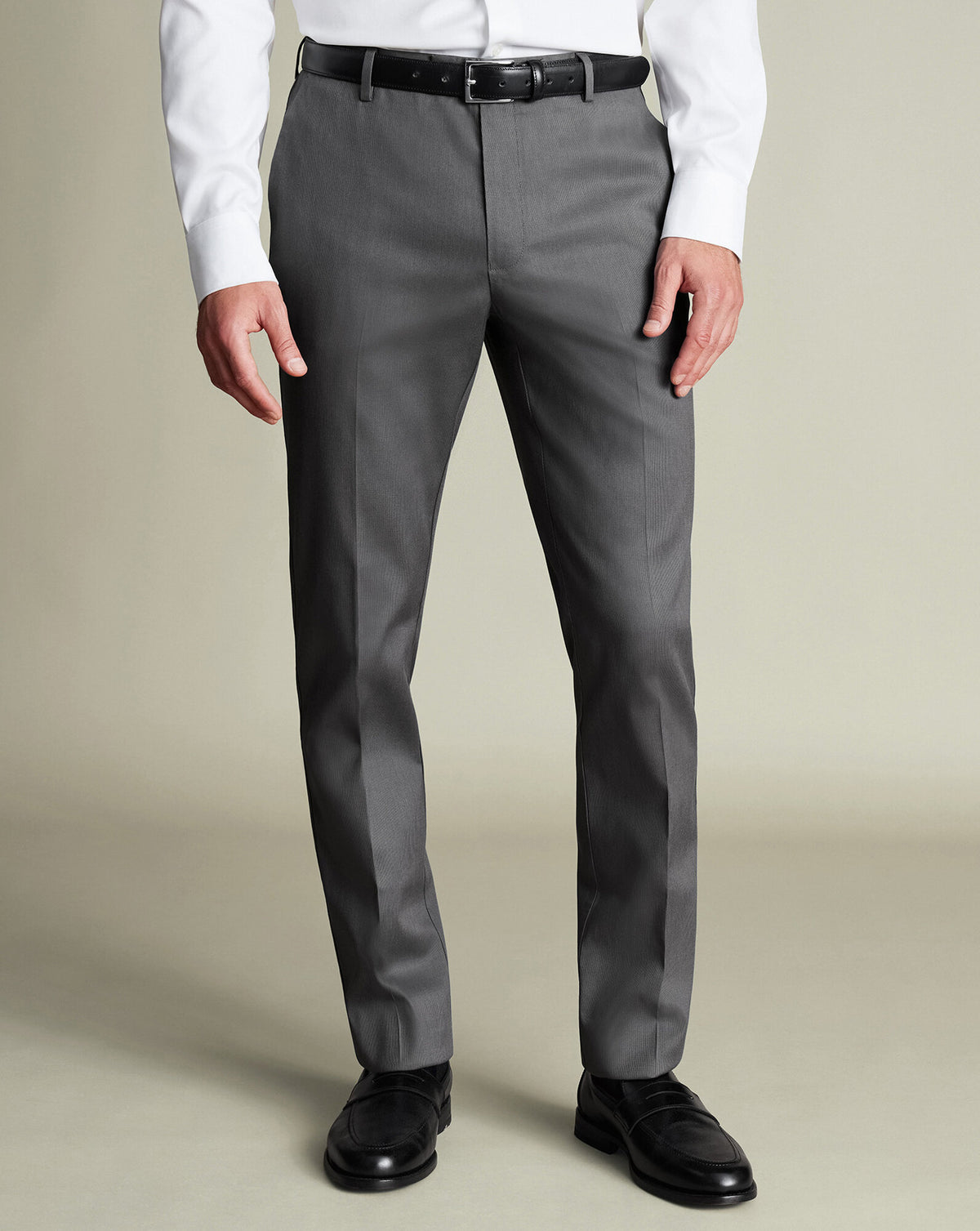 Pantalon habillé texturé – Anthracite