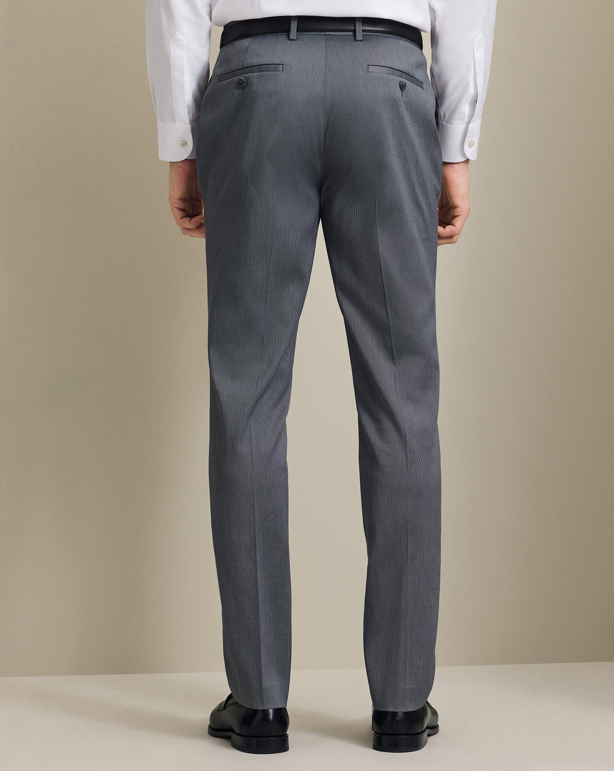 Pantalon habillé texturé – Bleu acier