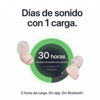 30 horas de autonomía con el estuche de carga