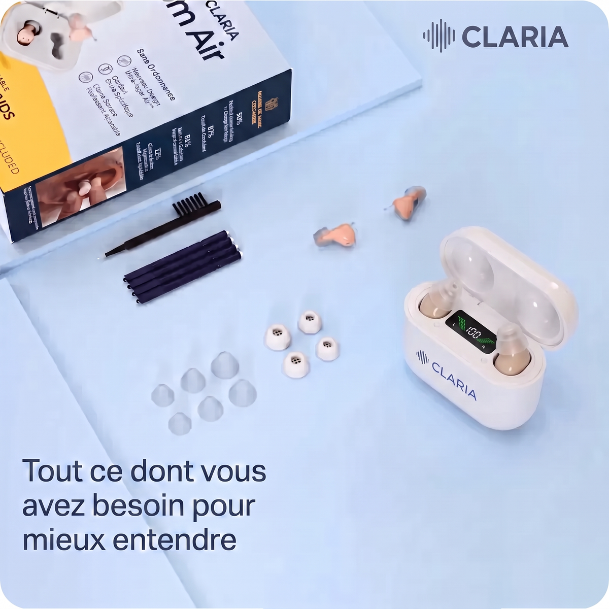 CLARIA™ – Appareil auditif comfortable