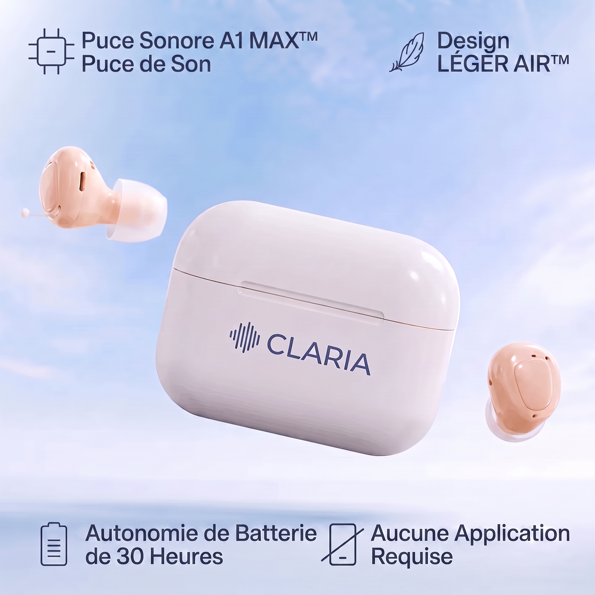 CLARIA™ – Appareil auditif comfortable
